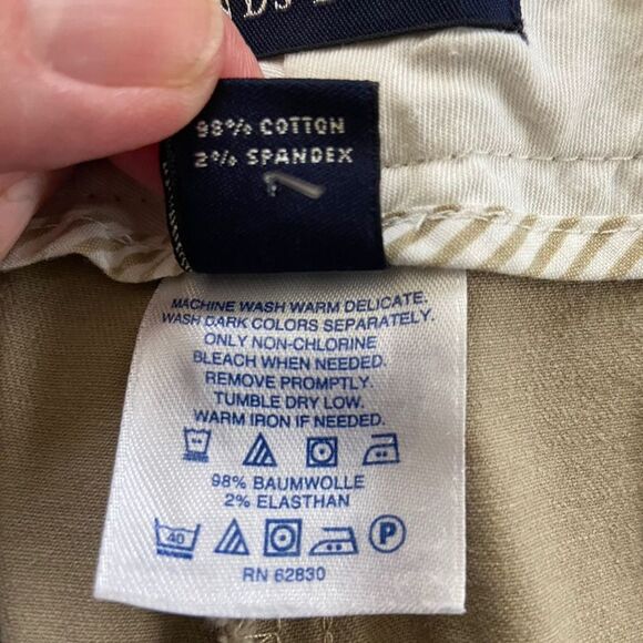 Lands' End Tan Midrise Chino Cropped Capris Women's Size 10​​ - Picture 4 of 10